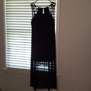 LIKE NEW Torrid Black High-Low Maxi Dress